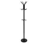 Amazon Basics Portant pour manteaux et chapeaux, Noir, 29.5 x 29.5 x 167 cm (L x W x H)