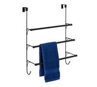 Amazon Basics Porte-Serviettes à Poser sur la Porte, Noir, 49 x 17 x 63 cm