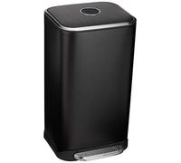 Amazon Basics Poubelle rectangulaire à fermeture douce - 32 l, noir