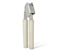Amazon Basics Presse-Ail, Manche Ergonomique Souple, Compatible Lave-Vaisselle, Couleur Gris Lin