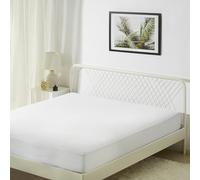 Amazon Basics Protège Matelas Imperméable, 45 cm Bonnet Extra Profond, Lavable et Silencieux, 160 x 200 cm, Blanc