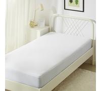 Amazon Basics Protège Matelas Imperméable, 45 cm Bonnet Extra Profond, Lavable et Silencieux, 90 x 200 cm, Blanc