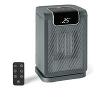 Amazon Basics Radiateur soufflant électrique, portable, en céramique, oscillation à 70°, 1 800 W, 25 cm, gris