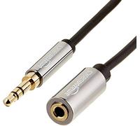 Amazon Basics Rallonge audio stéréo 3,5 mm Auxillary mâle vers femelle, 7.6 m, Noir