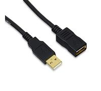 Amazon Basics Rallonge Câble USB 2.0 mâle A vers Femelle A 2 m, Noir, pour Caméras, imprimantes