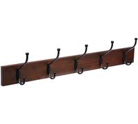 Amazon Basics Rectangulaire Patère murale, Noyer clair