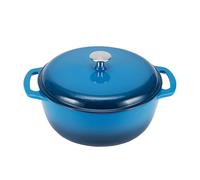 Amazon Basics Ronde Faitout en fonte émaillée, 6.9 l, Bleu
