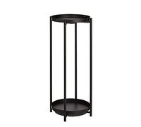 Amazon Basics Ronde Support pour pot de fleurs, Noir