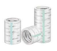 Amazon Basics Ruban d’Emballage, 7,2cm de Large, Compatible Avec les Distributeurs de 7,6cm, Transparent, Faible Odeur, Pour Déménagements, Stockage, Expédition et Fermeture de Cartons, 50m, Lot de 6