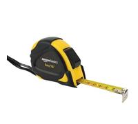 Amazon Basics Ruban métrique con mesure automático, précision MID, 5 m, Noir, Amarillo