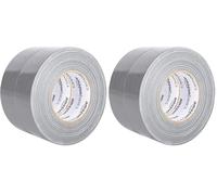 Amazon Basics Ruban toilé tous usages, 5 cm de large x 54.8 m, argenté, 2 rouleaux (lot de 2)