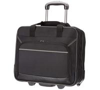 Amazon Basics Sacoche à roulettes pour Ordinateur Portable - avec roulement Rapide et Poche Avant Facile d’accès - Compatible avec Ordinateurs Portables de 15,6 Pouces (39,6 cm), Noir