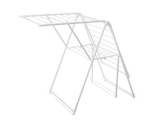 Amazon Basics Séchoir à Linge, Pliable, en métal, à Deux Ailes, 154,9 x 59,9 x 99,8 cm, Blanc