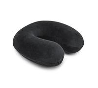 Amazon Basics Semi-circulaire Coussin tour de cou en mousse à mémoire de forme, Noir