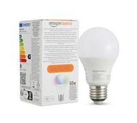 Amazon Basics Smart Ampoule LED multicolore, culot E27, 8W (équivalent 60W), fonctionne avec Alexa uniquement, 1 pièce