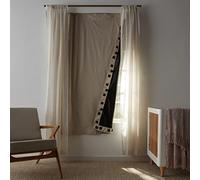 Amazon Basics Store Occultant sans Perçage, Protection Solaire Portable avec Ventouses, Rideau de Fenêtre pour Chambre et Voyage, 127 x 198 cm, 1 Pièce, Beige