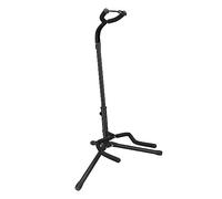 Amazon Basics Support de Guitare Pliable Portable, Conception Légère à Trépied avec Revêtement Antidérapant, Hauteur Réglable, pour Guitares Acoustiques, Électriques et Basses, Noir
