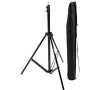 Amazon Basics Support pour Éclairage en Aluminium de 2,04m avec Étui pour Studio et Photos en Extérieur, 1,22kg, Charge Maximale 3,17kg, Hauteur Réglable, Portable, Stockage Compact - Noir