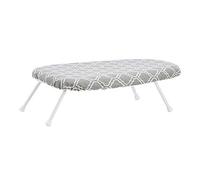 Amazon Basics Table à repasser compacte à poser sur une table, pratique pour de petits articles, des projets d’artisanat et des matières fragiles, Treillis, À chevron, 60 x 36 x 18 cm