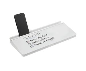 Amazon Basics Tableau blanc effaçable à sec avec organiseur et accessoires, 40.6 x 4.8 cm, Blanc