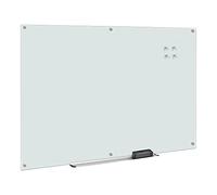 Amazon Basics Tableau en verre effaçable à sec - Blanc, magnétique, 183l x 122H cm