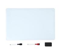 Amazon Basics Tableau magnétique effaçable à sec, tableau Blanc pour réfrigérateur, feuille de 33 x 50 cm, avec 2 marqueurs et effaceur
