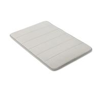 Amazon Basics Tapis de Bain Antidérapant en Mousse à mémoire de Forme, Tapis de Douche Ultra Doux, Absorbant, Séchage Rapide, Lavable en Machine, 43x61 cm, Gris Clair