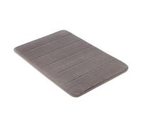 Amazon Basics Tapis de Bain Antidérapant en Mousse à mémoire de Forme, Tapis de Douche Ultra Doux, Absorbant, Séchage Rapide, Lavable en Machine, 43x61 cm, Gris Foncé