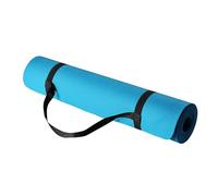 Amazon Basics Tapis de yoga d'exercice en TPE de 0.6 cm d'épaisseur avec sangle de transport, Aqua