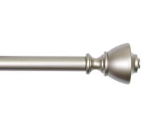 Amazon Basics Tringle à rideaux extensible avec embouts urne, diamètre 19 mm, 91 à 183 cm, nickel