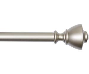 Amazon Basics Tringle à rideaux extensible avec embouts urne, diamètre 19 mm, 91 à 183 cm, nickel