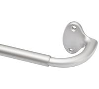 Amazon Basics Tringle à rideaux extensible d'intérieur avec tringle incurvée de 224 à 305 cm - Nickel