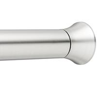 Amazon Basics Tringle de rideau de douche extensible et ajustable, nickel, 107 à 185 cm