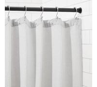 Amazon Basics Tringle de rideau de douche extensible et ajustable, noir, 91 à 137 cm