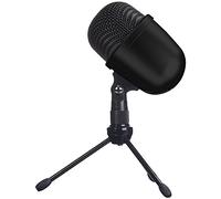 Amazon Basics USB Mini microphone de bureau à condensateur, Noir