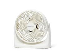 Amazon Basics Ventilateur de bureau portable, 18 cm, fonctionnement silencieux, 3 vitesses, inclinaison variable à 90°, Blanc, 15,49 x 27,3 x 27,69 cm