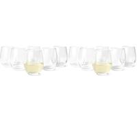 Amazon Basics Verres à Vin Blanc Sans Pied, Lot de 12 Pièces, 41,4 ompatible Lave-Vaisselle