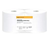 Amazon Commercial Rouleau de Papier d’Essuyage Industriel Cellulose Double Épaisseur 2 Rouleaux (1 Paquet) 815 Feuilles par Rouleau Taille d’une Feuille 25,7cm x 36cm
