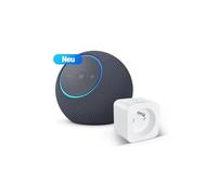 Amazon Echo Dot Max (nouvelle génération) | Graphite + WiZ Prise Connectée, Fonctionne avec Alexa - Kit de démarrage Maison connectée