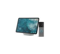 Amazon Echo Show 11 (nouvelle gén.), Blanc + Ring sonnette vidéo sans fil (nouvelle gén.) | Voyez vos visiteurs sur l'Echo Show | Alex Early Access