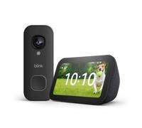 Amazon Echo Show 5 (nouvelle gén.), Anthracite + Blink Sonnette vidéo 2K+ filaire, Noir - Voyez qui est à votre porte sur l'Echo Show, avec accès anticipé à Alex