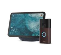 Amazon Echo Show 8 (nouvelle génération) | graphite + Ring sonnette vidéo sans fil (Battery Video Doorbell) | Bronze Vénitien