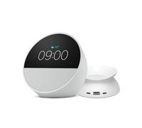 Amazon Echo Spot | Réveil connecté avec un son de qualité et Alexa + socle avec ports de charge USB-C et USB-A pour Echo Spot