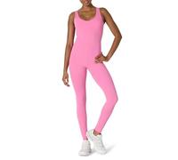 Amazon Essentials Active FormFlex Combinaison d’Entraînement Pleine Longueur Ultra Douce à Empiècements Contrastés avec Brassière Intégrée Femme