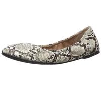 Amazon Essentials Ballerines Belice à Enfiler Femme, Noir Blanc Simili Peau de Serpent, 39 EU Large