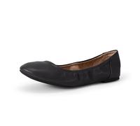 Amazon Essentials Ballerines Belice à Enfiler Femme, Noir Faux Cuir, 47 EU