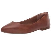 Amazon Essentials Ballerines Plates à Bout Pointu pour Femme, Brun Caramel Foncé, Pointure 42.5 EU
