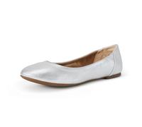 Amazon Essentials Ballerines plates Belice pour femme, argenté, pointure 38
