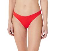 Amazon Essentials Bas de Bikini Échancré Femme, Rouge Coquelicot Vif, 44