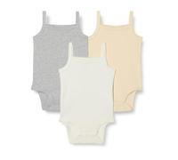 Amazon Essentials Bébé fille Body sans Manche, Lot de 3, Teintes Neutres, 12 mois